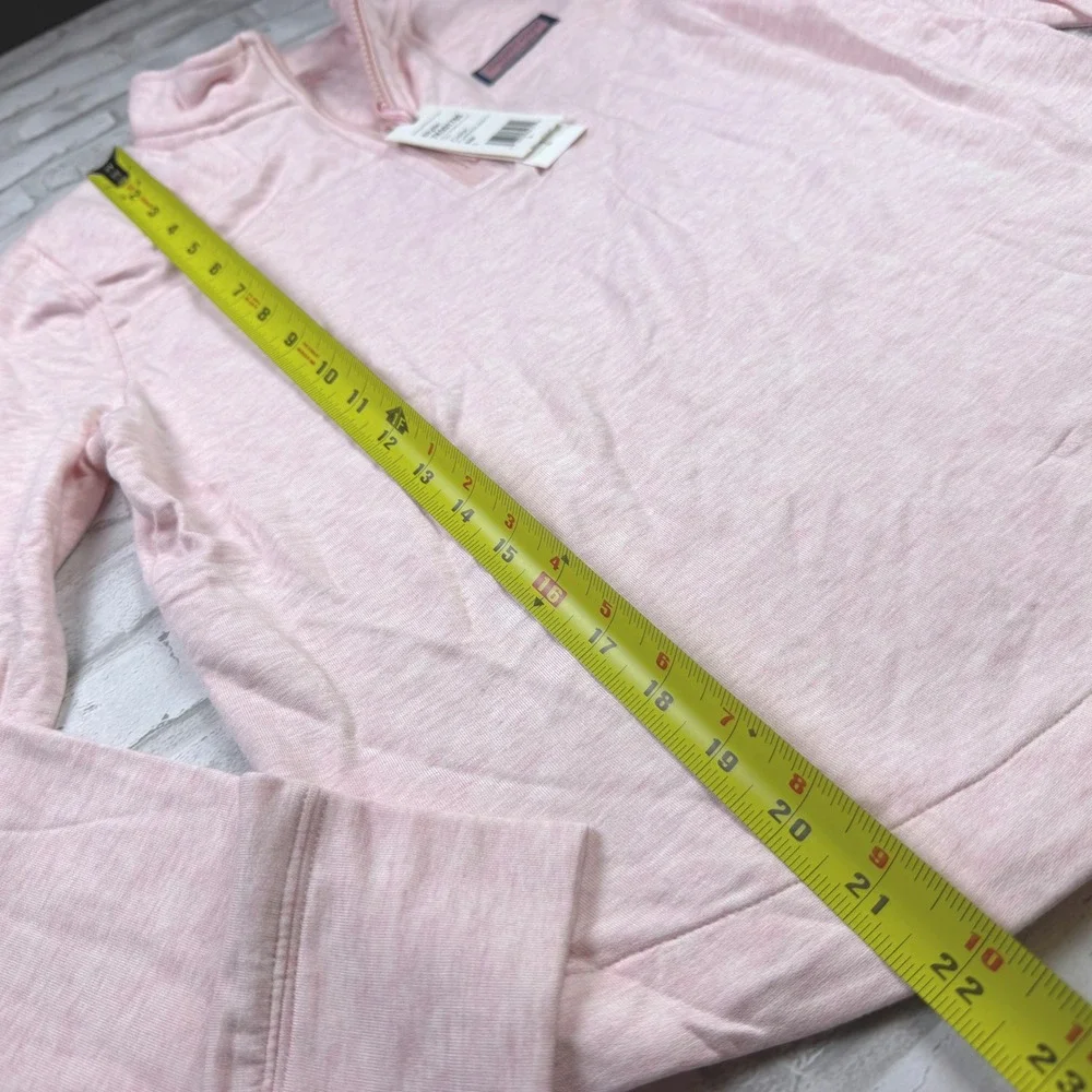 Vineyard Vines Shep Shirt Girls L Pink Dreamcloth Quarter Zip 7K001785 Kids NWT